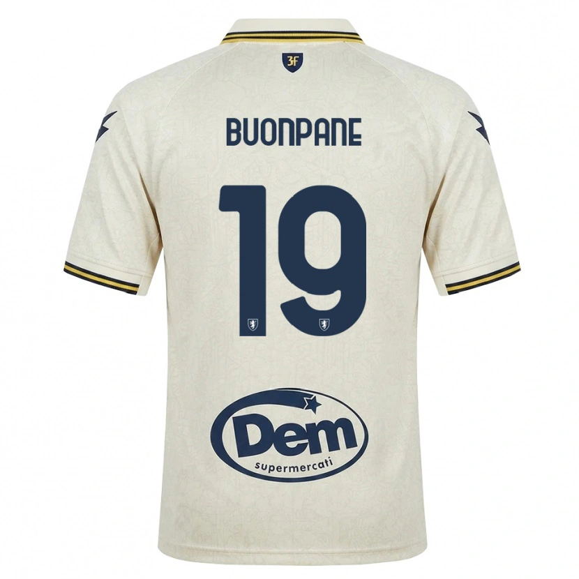 Danxen Mann Davide Buonpane #19 Oldlace Gul Svart Bortetrøye Drakt Trøye 2026/27 Skjorter T-Skjorte