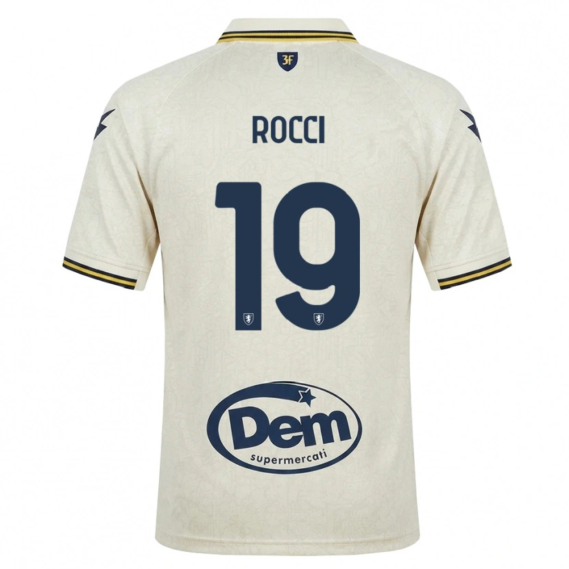 Danxen Mann Valerio Rocci #19 Oldlace Gul Svart Bortetrøye Drakt Trøye 2026/27 Skjorter T-Skjorte