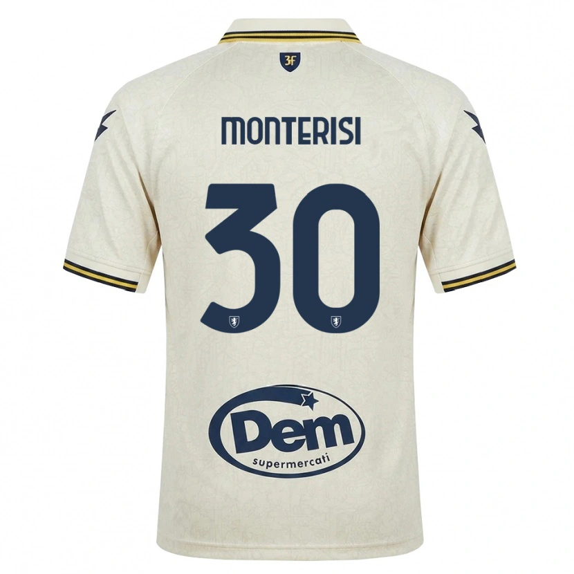 Danxen Mann Ilario Monterisi #30 Oldlace Gul Svart Bortetrøye Drakt Trøye 2026/27 Skjorter T-Skjorte