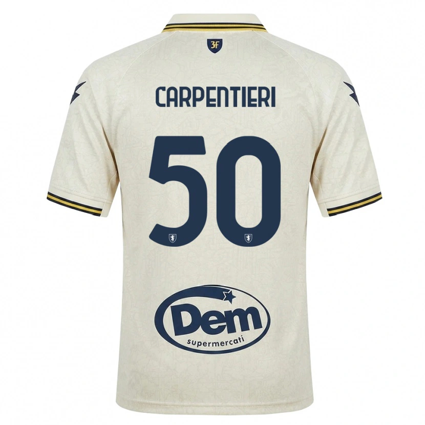 Danxen Mann Christian Carpentieri #50 Oldlace Gul Svart Bortetrøye Drakt Trøye 2026/27 Skjorter T-Skjorte