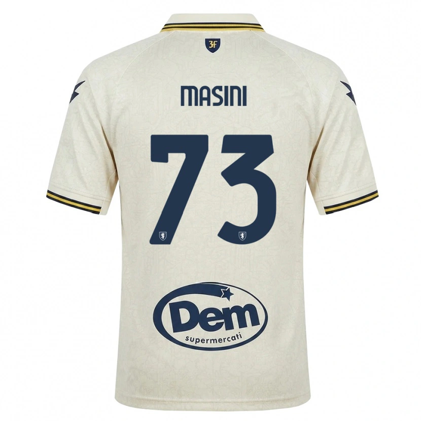 Danxen Mann Patrizio Masini #73 Oldlace Gul Svart Bortetrøye Drakt Trøye 2026/27 Skjorter T-Skjorte
