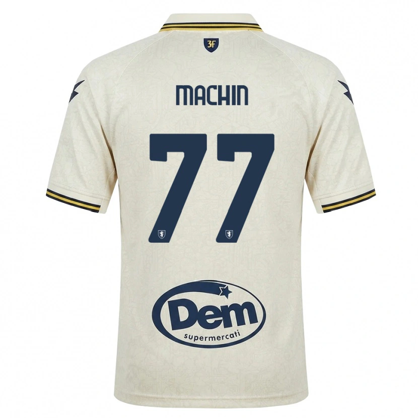 Danxen Mann José Machín #77 Oldlace Gul Svart Bortetrøye Drakt Trøye 2026/27 Skjorter T-Skjorte