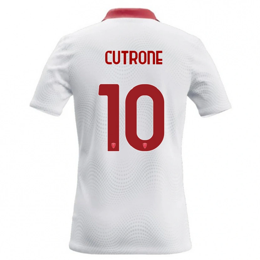 Danxen Mann Patrick Cutrone #10 Hvit Rød Bortetrøye Drakt Trøye 2026/27 Skjorter T-Skjorte