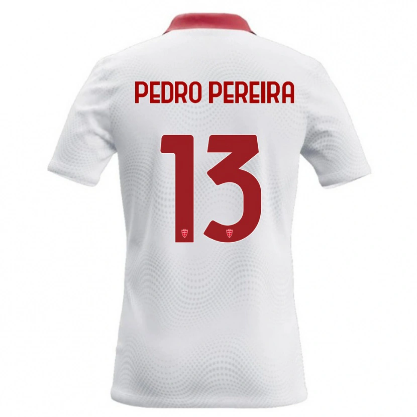 Danxen Mann Pedro Pereira #13 Hvit Rød Bortetrøye Drakt Trøye 2026/27 Skjorter T-Skjorte