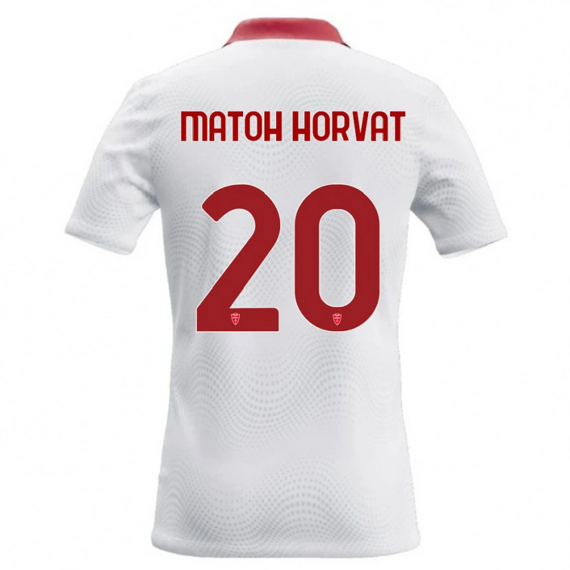 Danxen Mann Liam Matoh Horvat #20 Hvit Rød Bortetrøye Drakt Trøye 2026/27 Skjorter T-Skjorte