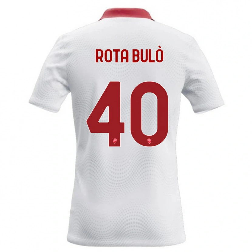 Danxen Mann Pietro Rota Bulò #40 Hvit Rød Bortetrøye Drakt Trøye 2026/27 Skjorter T-Skjorte