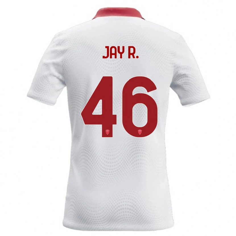 Danxen Mann Jay Robinson #46 Hvit Rød Bortetrøye Drakt Trøye 2026/27 Skjorter T-Skjorte