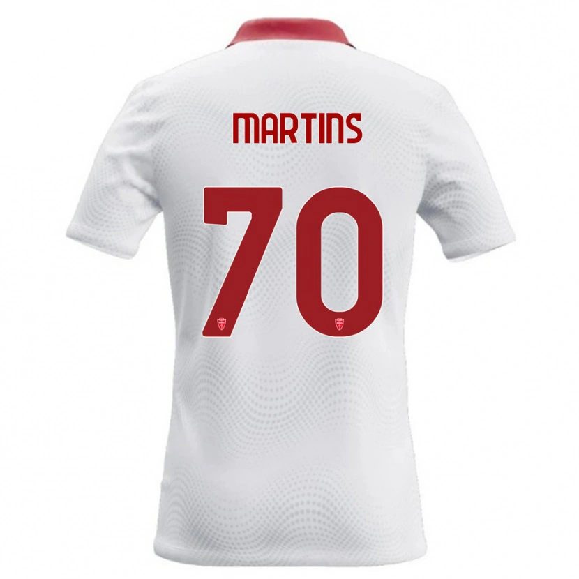 Danxen Mann Kevin Martins #70 Hvit Rød Bortetrøye Drakt Trøye 2026/27 Skjorter T-Skjorte