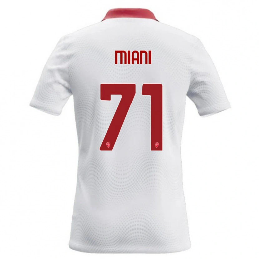 Danxen Mann Arthur Miani #71 Hvit Rød Bortetrøye Drakt Trøye 2026/27 Skjorter T-Skjorte