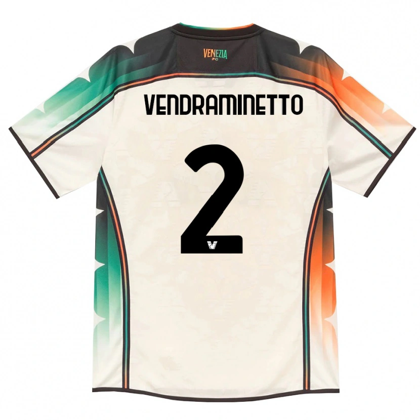 Danxen Mann Andrea Vendraminetto #2 Oldlace Oransje Grønn Bortetrøye Drakt Trøye 2026/27 Skjorter T-Skjorte