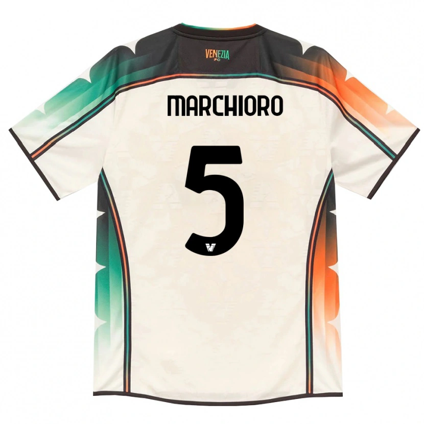 Danxen Mann Lorenzo Marchioro #5 Oldlace Oransje Grønn Bortetrøye Drakt Trøye 2026/27 Skjorter T-Skjorte
