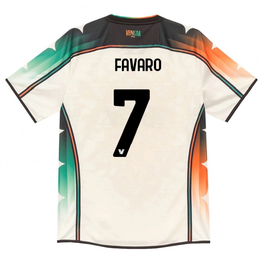 Danxen Mann Federico Favaro #7 Oldlace Oransje Grønn Bortetrøye Drakt Trøye 2026/27 Skjorter T-Skjorte