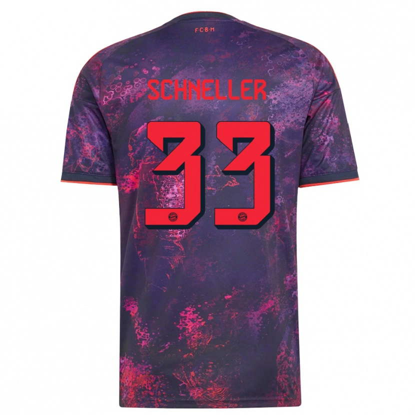 Danxen Mann Lukas Schneller #33 Lilla Rød Tredje Sett Drakt Trøye 2026/27 Skjorter T-Skjorte