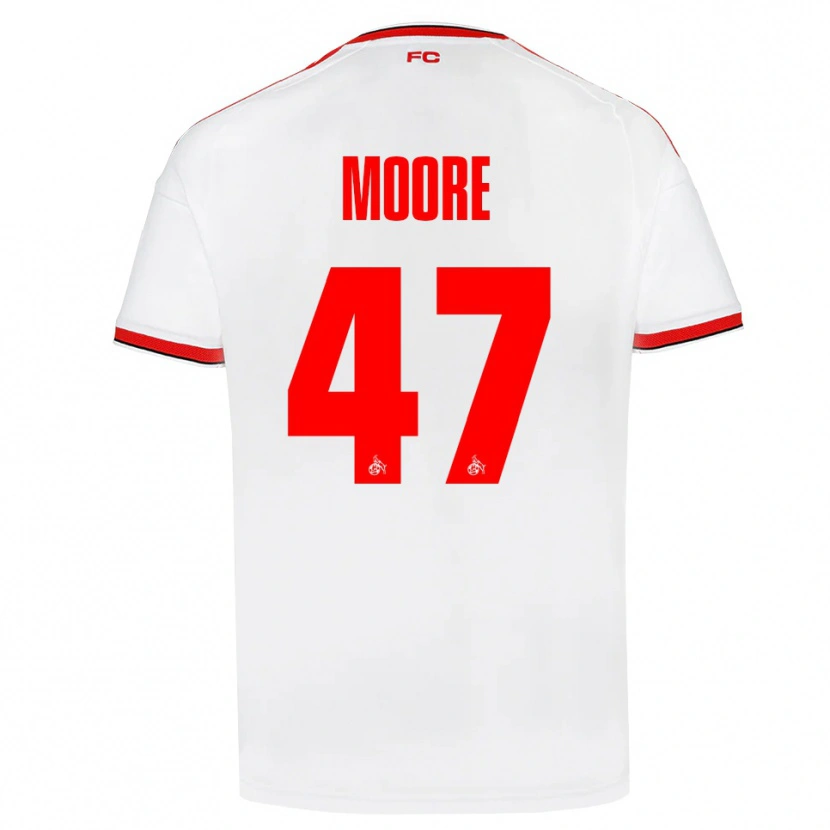 Danxen Dame Mikey Moore #47 Hvit Rød Svart Hjemmetrøye Drakt Trøye 2026/27 Skjorter T-Skjorte