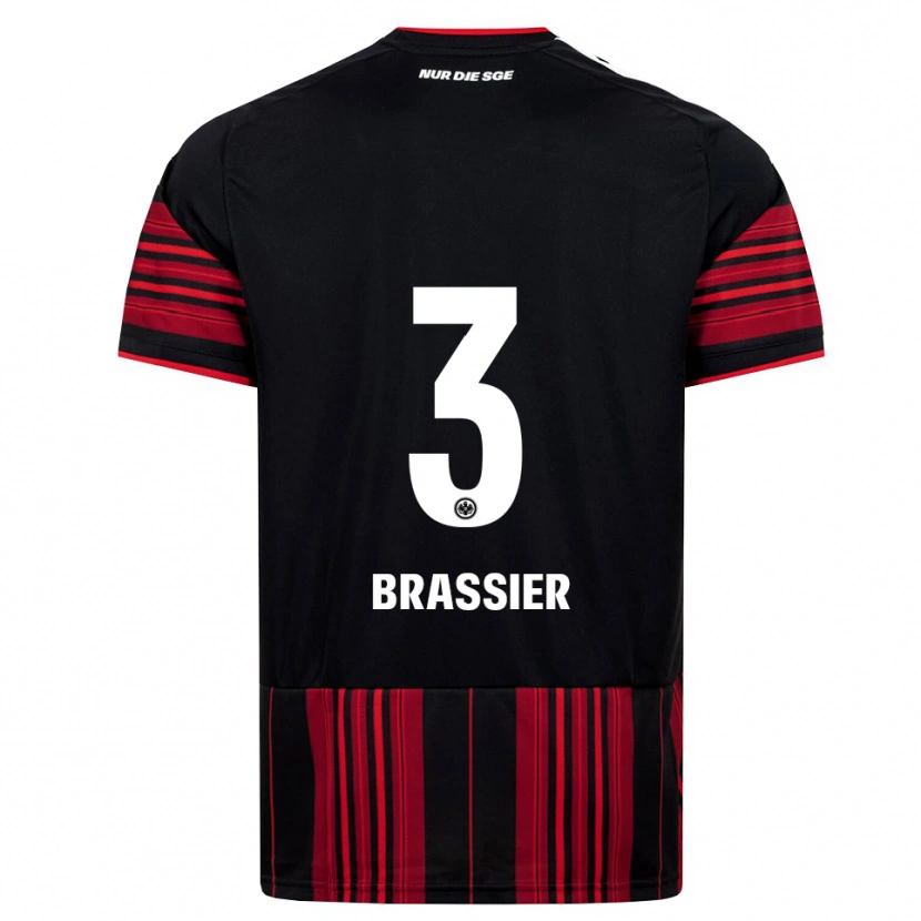 Danxen Dame Lilian Brassier #3 Svart Rød Hvit Hjemmetrøye Drakt Trøye 2026/27 Skjorter T-Skjorte