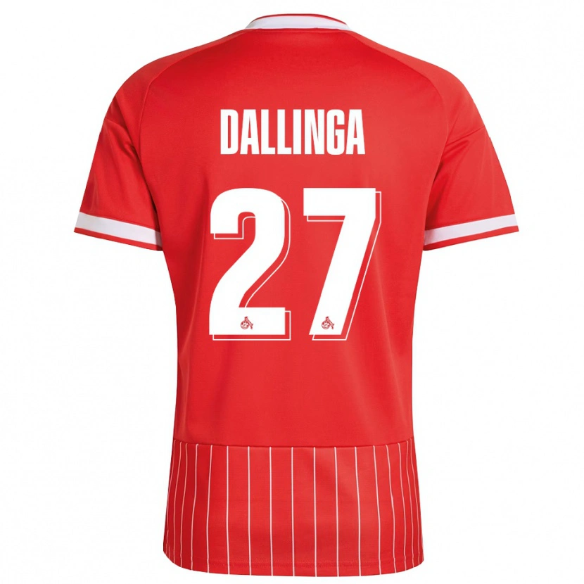 Danxen Dame Thijs Dallinga #27 Rød Hvit Grønn Bortetrøye Drakt Trøye 2026/27 Skjorter T-Skjorte