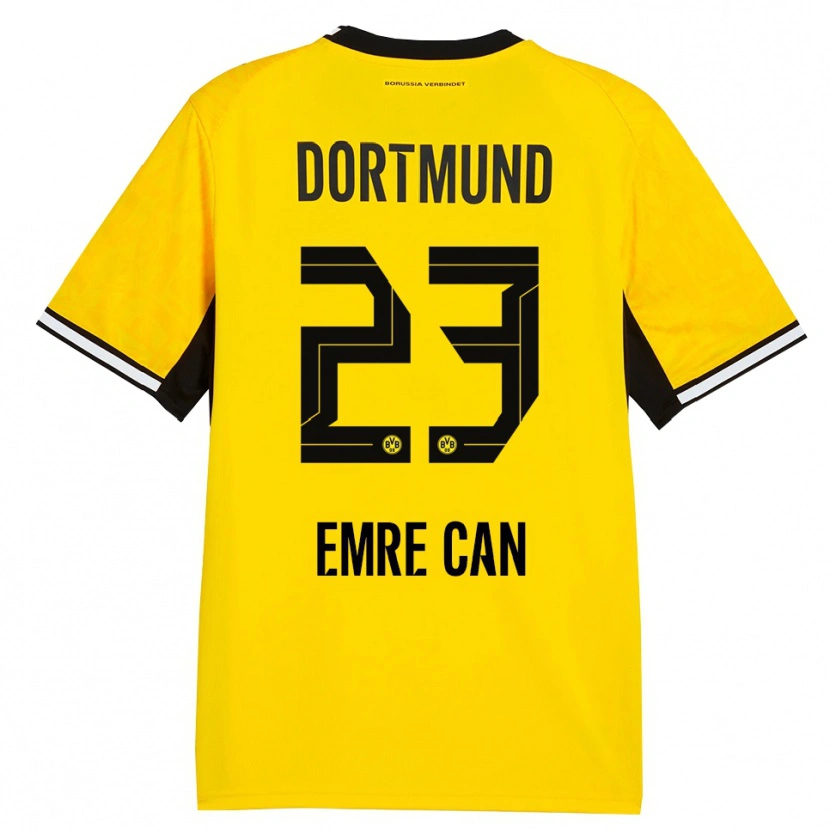 Danxen Dame Emre Can #23 Gul Svart Hvit Hjemmetrøye Drakt Trøye 2026/27 Skjorter T-Skjorte