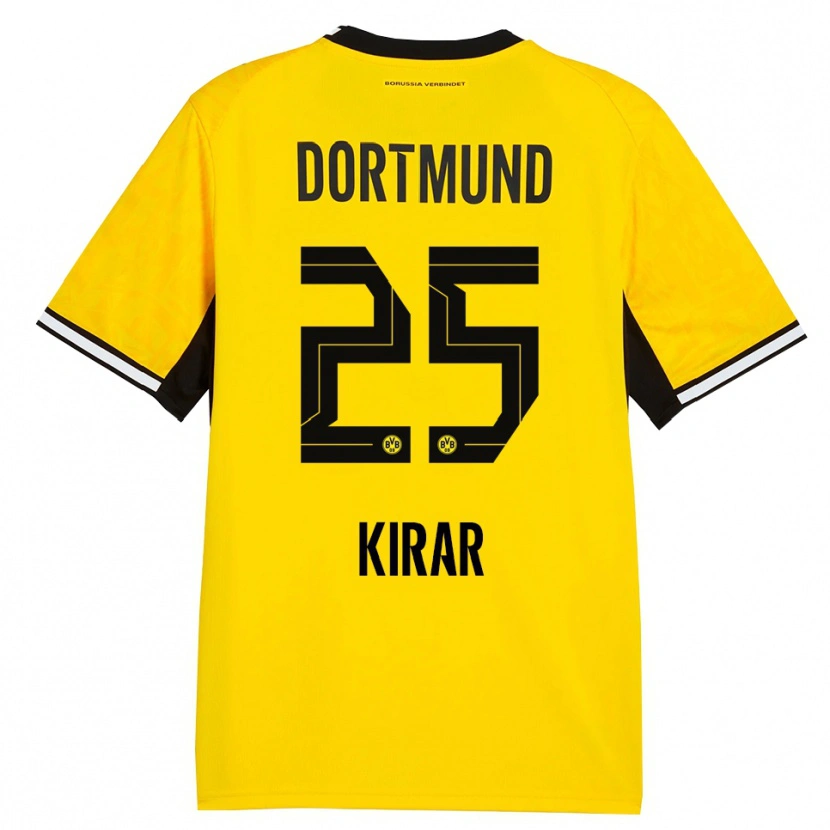 Danxen Dame Emre Kirar #25 Gul Svart Hvit Hjemmetrøye Drakt Trøye 2026/27 Skjorter T-Skjorte