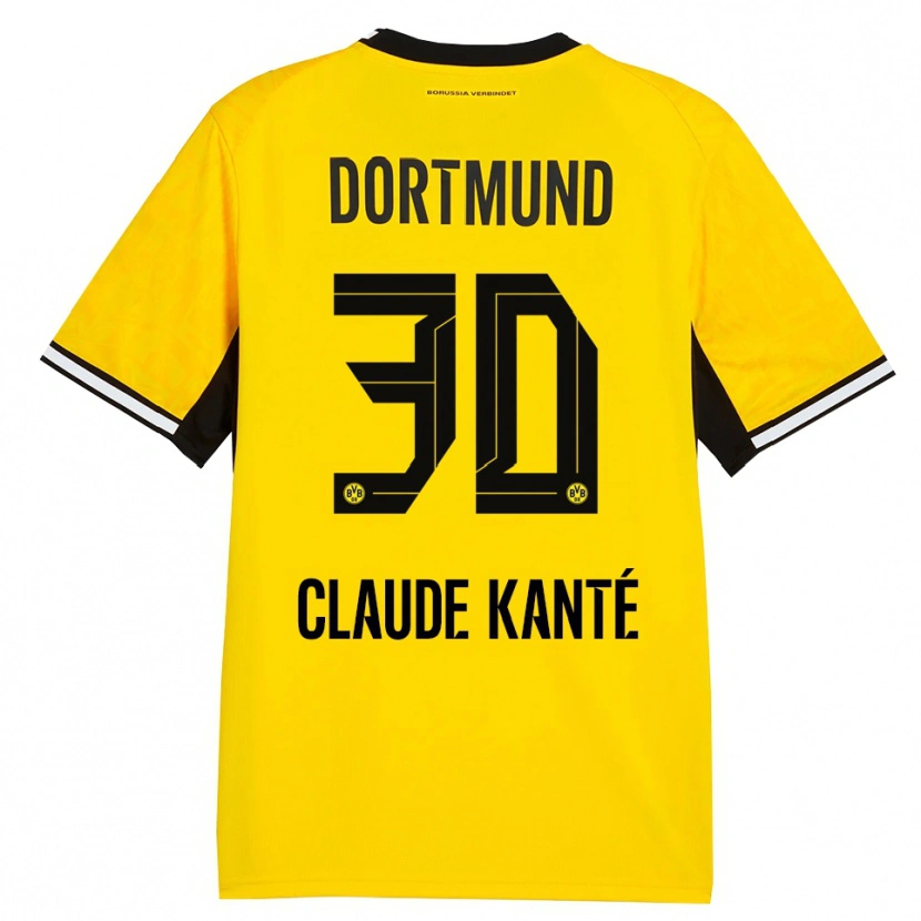 Danxen Dame Liam Claude Kanté #30 Gul Svart Hvit Hjemmetrøye Drakt Trøye 2026/27 Skjorter T-Skjorte