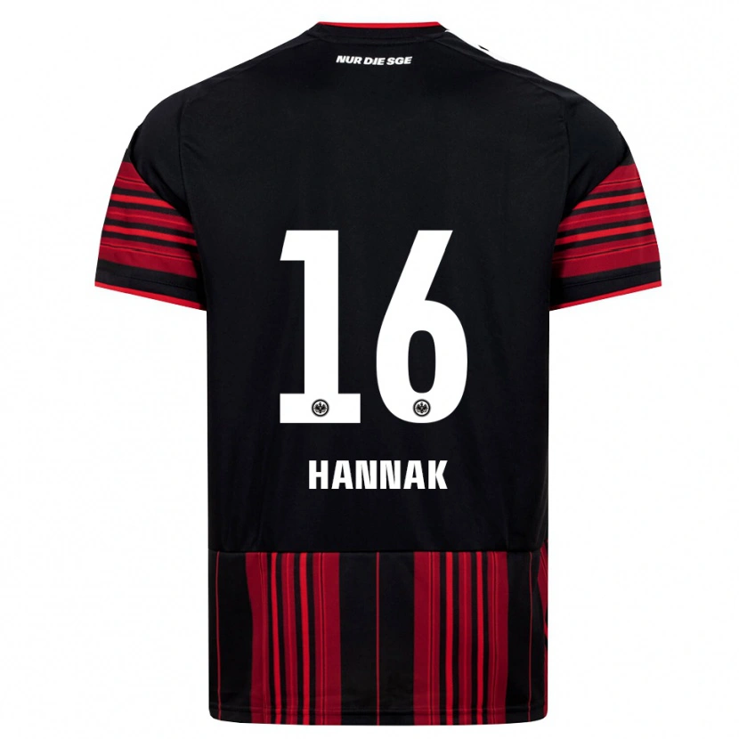 Danxen Dame Tim Hannak #16 Svart Rød Hvit Hjemmetrøye Drakt Trøye 2026/27 Skjorter T-Skjorte