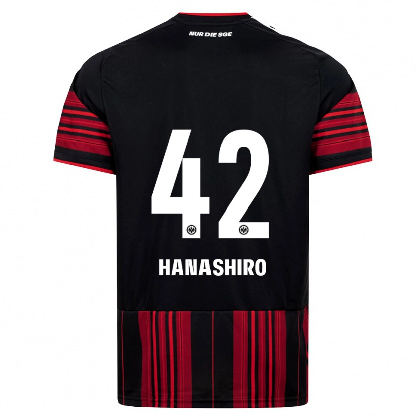Danxen Dame Rinto Hanashiro #42 Svart Rød Hvit Hjemmetrøye Drakt Trøye 2026/27 Skjorter T-Skjorte