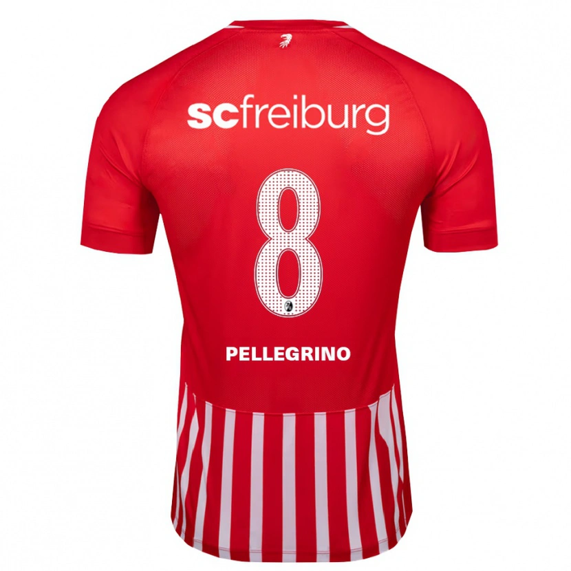 Danxen Dame Gabriel Pellegrino #8 Rød Hvit Svart Hjemmetrøye Drakt Trøye 2026/27 Skjorter T-Skjorte