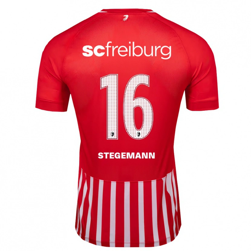 Danxen Dame Greta Stegemann #16 Rød Hvit Svart Hjemmetrøye Drakt Trøye 2026/27 Skjorter T-Skjorte