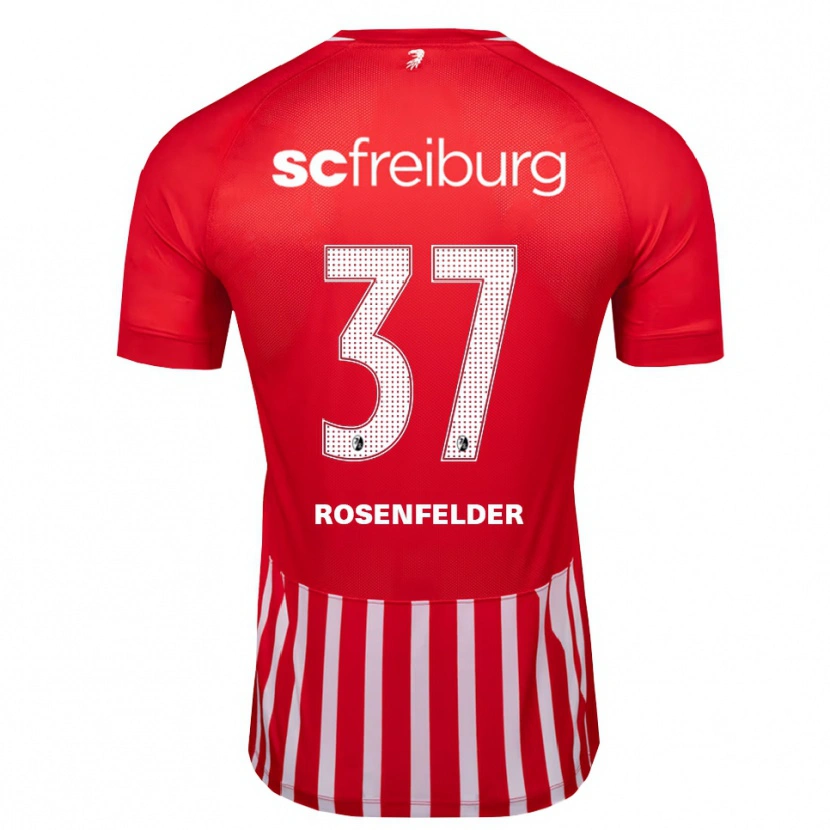 Danxen Dame Max Rosenfelder #37 Rød Hvit Svart Hjemmetrøye Drakt Trøye 2026/27 Skjorter T-Skjorte