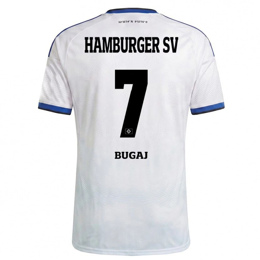 Danxen Dame Jan-Luca Bugaj #7 Hvit Svart Blå Hjemmetrøye Drakt Trøye 2026/27 Skjorter T-Skjorte