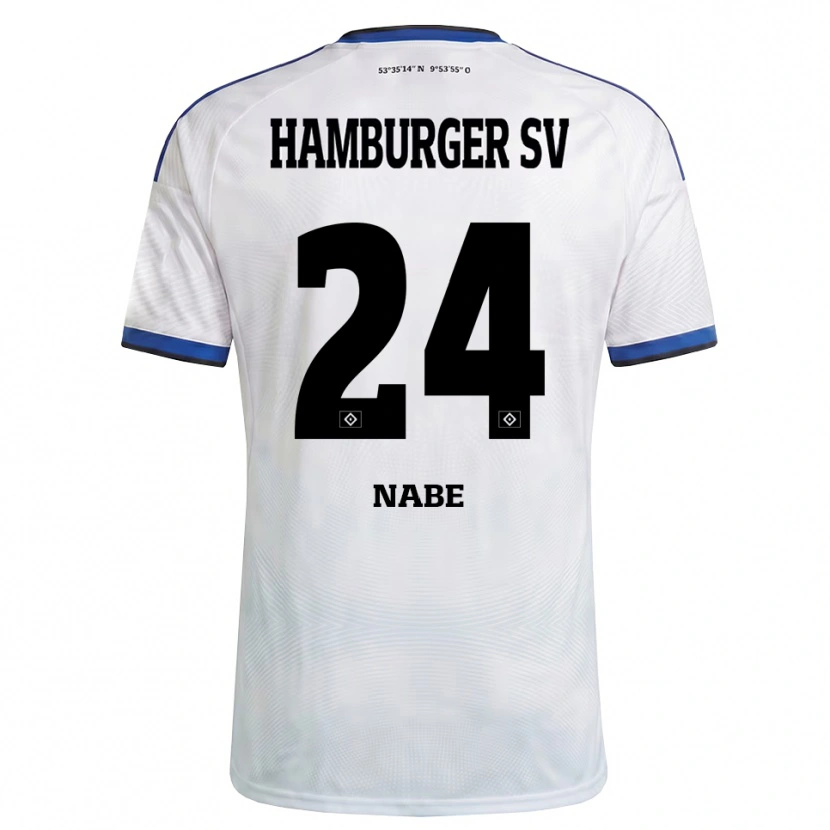 Danxen Dame Jamal Nabe #24 Hvit Svart Blå Hjemmetrøye Drakt Trøye 2026/27 Skjorter T-Skjorte