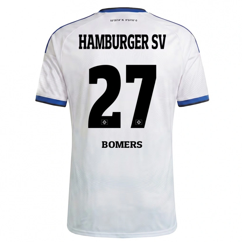 Danxen Dame Henrik Bomers #27 Hvit Svart Blå Hjemmetrøye Drakt Trøye 2026/27 Skjorter T-Skjorte