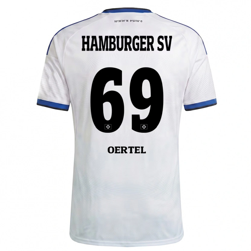 Danxen Dame Jan Oertel #69 Hvit Svart Blå Hjemmetrøye Drakt Trøye 2026/27 Skjorter T-Skjorte