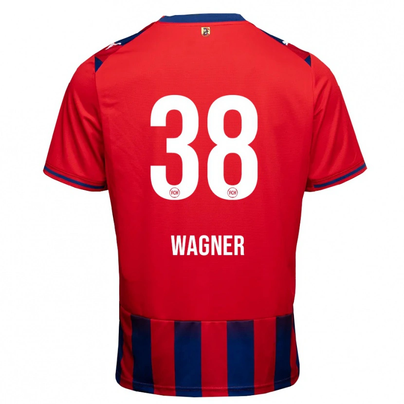 Danxen Dame Yannik Wagner #38 Kongeblå Hvit Rød Hjemmetrøye Drakt Trøye 2026/27 Skjorter T-Skjorte