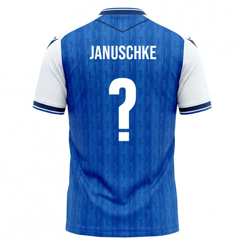 Danxen Dame Tim Januschke #0 Kongeblå Hvit Hjemmetrøye Drakt Trøye 2026/27 Skjorter T-Skjorte