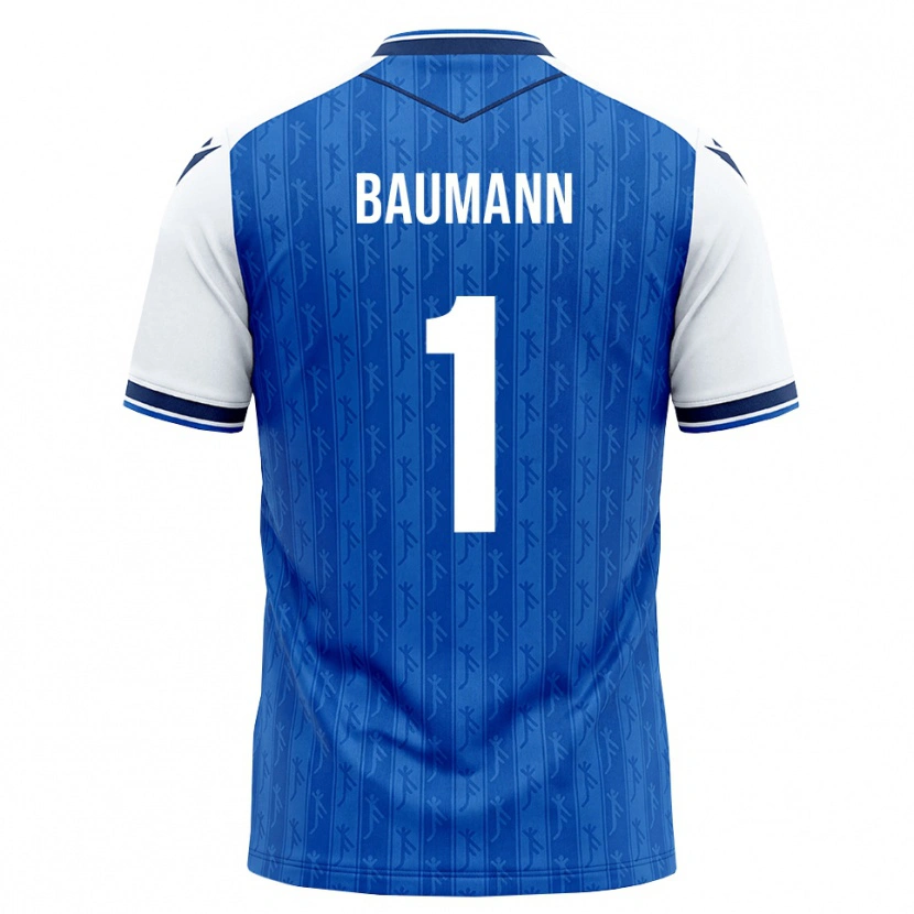 Danxen Dame Oliver Baumann #1 Kongeblå Hvit Hjemmetrøye Drakt Trøye 2026/27 Skjorter T-Skjorte