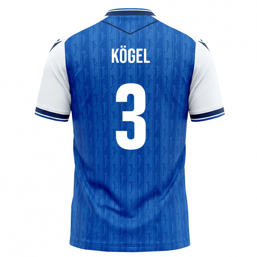 Danxen Dame Elias Kögel #3 Kongeblå Hvit Hjemmetrøye Drakt Trøye 2026/27 Skjorter T-Skjorte