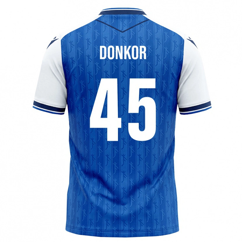 Danxen Dame Denis Donkor #45 Kongeblå Hvit Hjemmetrøye Drakt Trøye 2026/27 Skjorter T-Skjorte