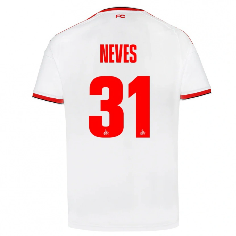 Danxen Dame Gil Neves #31 Hvit Rød Svart Hjemmetrøye Drakt Trøye 2026/27 Skjorter T-Skjorte