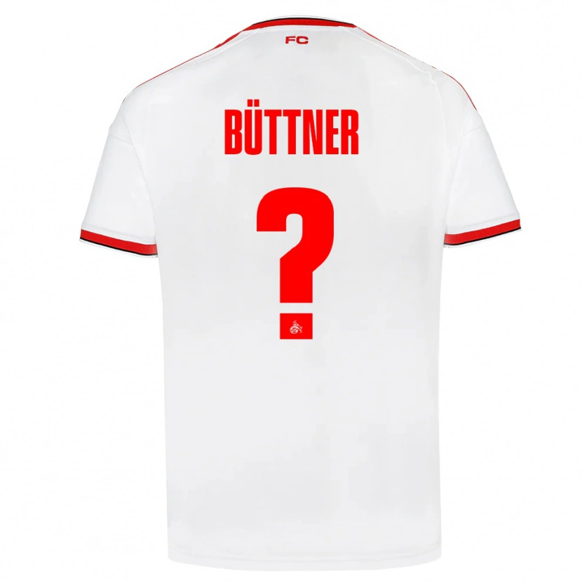Danxen Dame Lasse Büttner #0 Hvit Rød Svart Hjemmetrøye Drakt Trøye 2026/27 Skjorter T-Skjorte