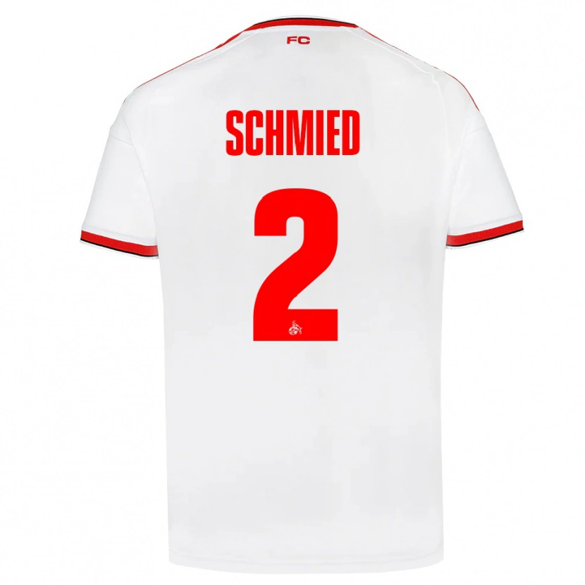 Danxen Dame Joël Schmied #2 Hvit Rød Svart Hjemmetrøye Drakt Trøye 2026/27 Skjorter T-Skjorte