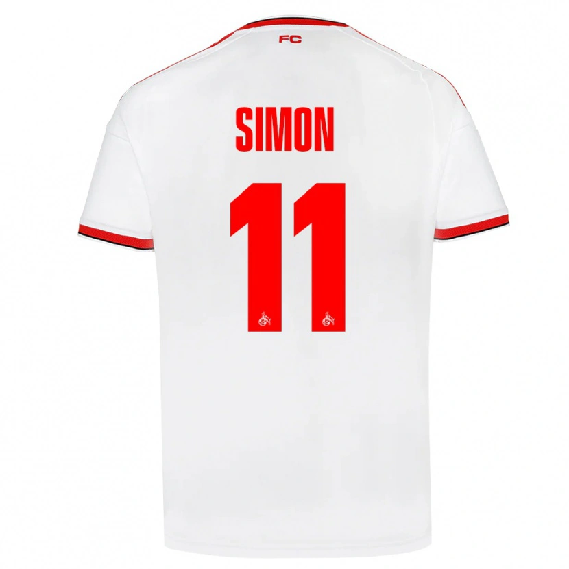 Danxen Dame Josias Simon #11 Hvit Rød Svart Hjemmetrøye Drakt Trøye 2026/27 Skjorter T-Skjorte