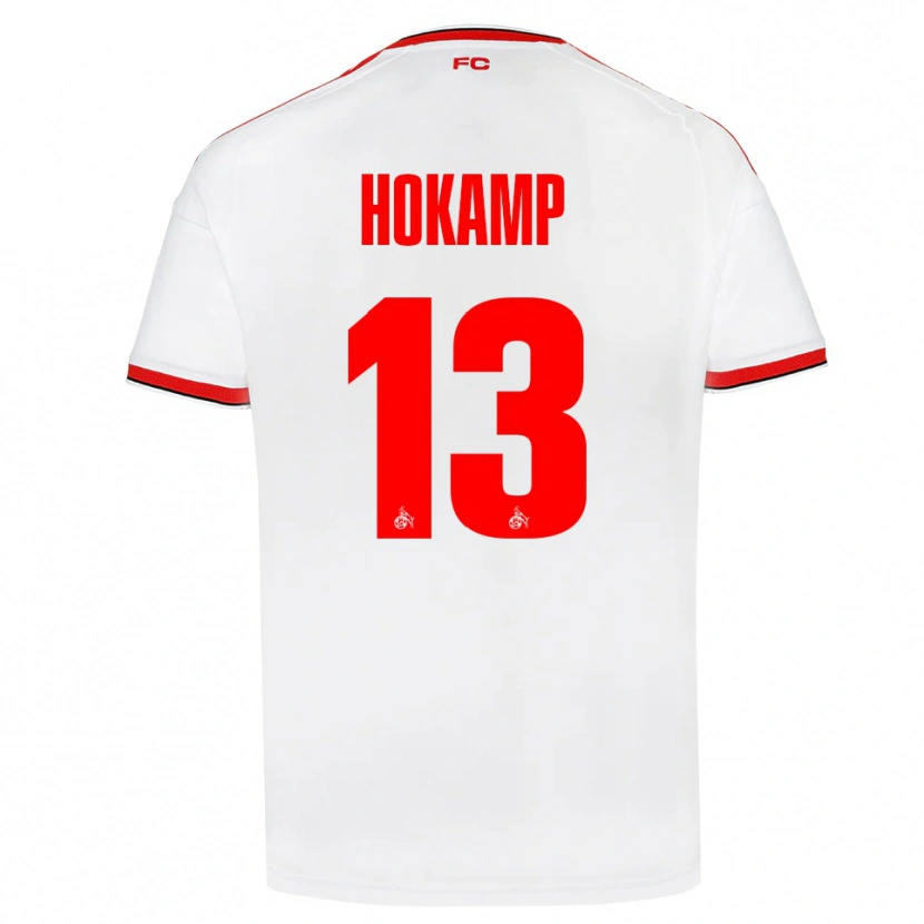 Danxen Dame Merle Hokamp #13 Hvit Rød Svart Hjemmetrøye Drakt Trøye 2026/27 Skjorter T-Skjorte