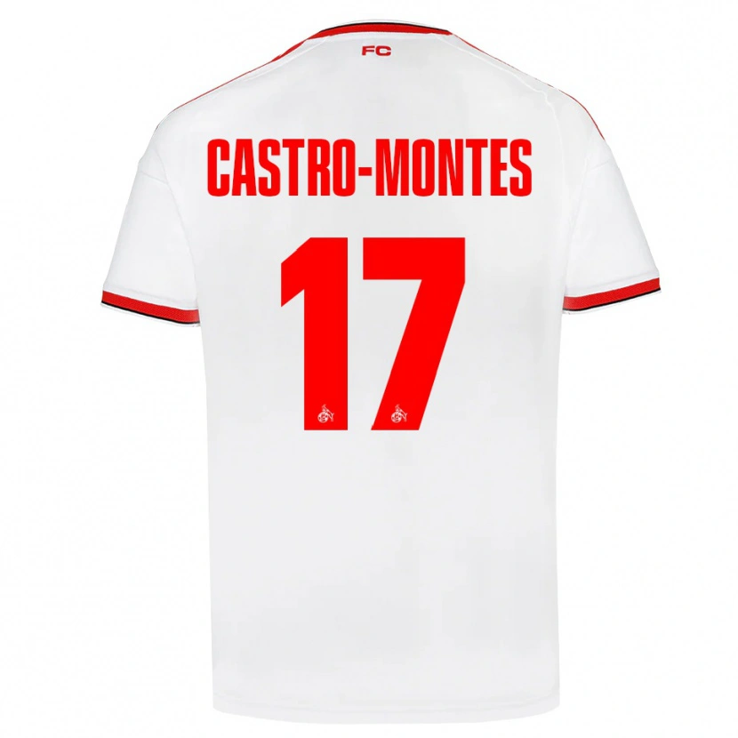 Danxen Dame Alessio Castro-Montes #17 Hvit Rød Svart Hjemmetrøye Drakt Trøye 2026/27 Skjorter T-Skjorte