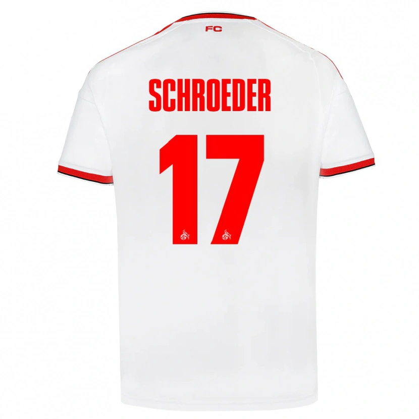 Danxen Dame Alexander Schroeder #17 Hvit Rød Svart Hjemmetrøye Drakt Trøye 2026/27 Skjorter T-Skjorte