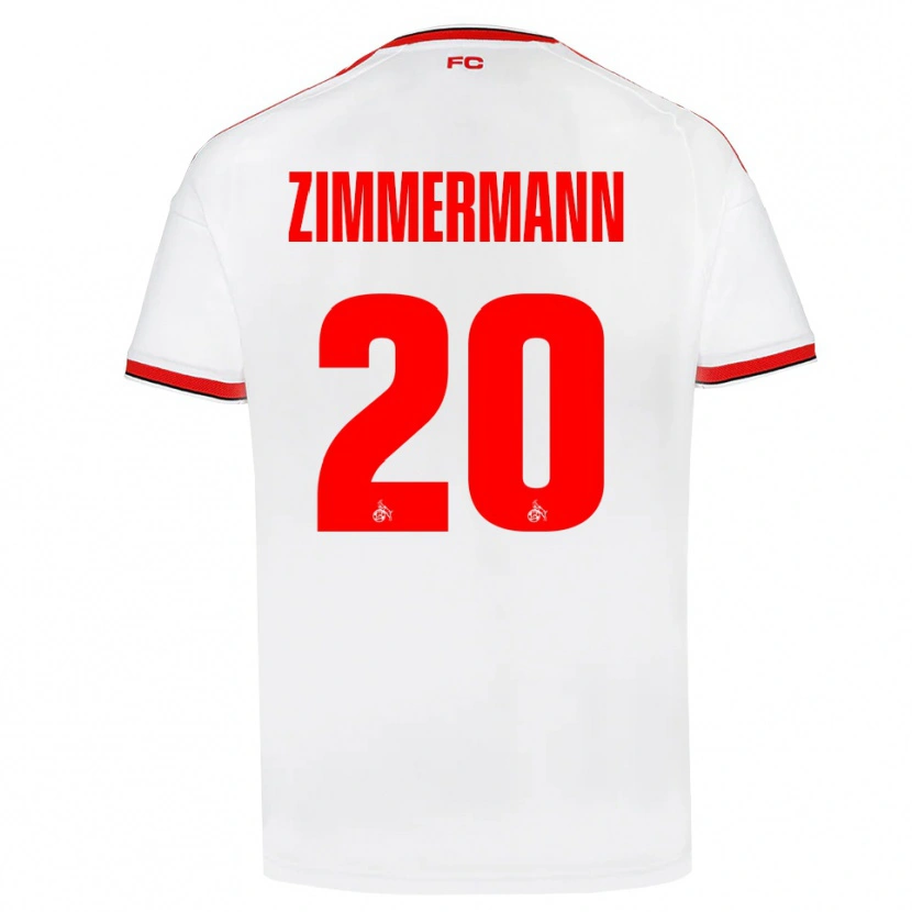 Danxen Dame Nick Zimmermann #20 Hvit Rød Svart Hjemmetrøye Drakt Trøye 2026/27 Skjorter T-Skjorte