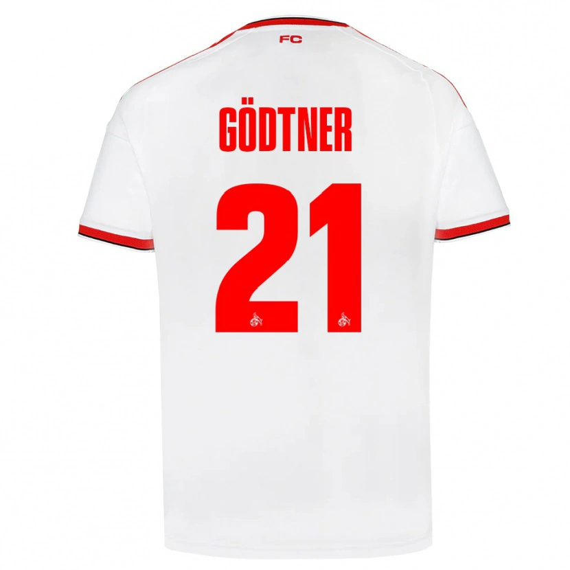 Danxen Dame Matteo Gödtner #21 Hvit Rød Svart Hjemmetrøye Drakt Trøye 2026/27 Skjorter T-Skjorte