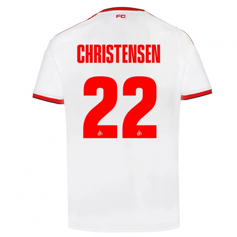 Danxen Dame Jacob Christensen #22 Hvit Rød Svart Hjemmetrøye Drakt Trøye 2026/27 Skjorter T-Skjorte