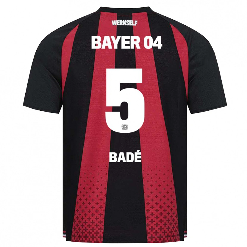 Danxen Dame Loïc Badé #5 Svart Hvit Rød Hjemmetrøye Drakt Trøye 2026/27 Skjorter T-Skjorte