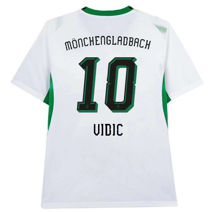 Danxen Dame Nico Vidic #10 Hvit Svart Grønn Hjemmetrøye Drakt Trøye 2026/27 Skjorter T-Skjorte