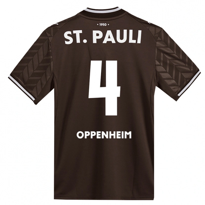 Danxen Dame Merle Oppenheim #4 Kaffe Hvit Hjemmetrøye Drakt Trøye 2026/27 Skjorter T-Skjorte